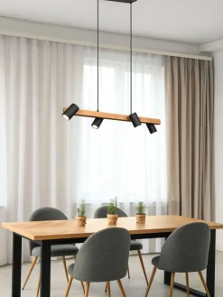 Trio Lighting Sisustusvalaisimet|riippuvalaisin Marley 4-os 80 cm GU10 mattamus