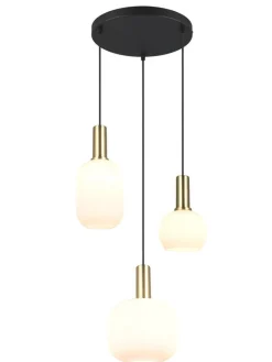 Trio Lighting Sisustusvalaisimet|riippuvalaisin Diva 3-os E27 mattamessinki/val