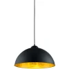 Trio Lighting Sisustusvalaisimet|riippuvalaisin Romino II E27 mattamusta/kulta