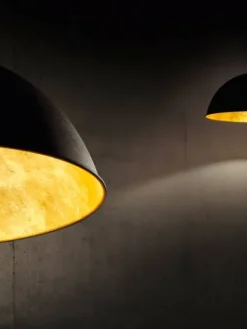Trio Lighting Sisustusvalaisimet|riippuvalaisin Romino II E27 mattamusta/kulta