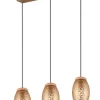 riippuvalaisin Bidar 3-os E27 kahvinruskea>Trio Lighting Hot