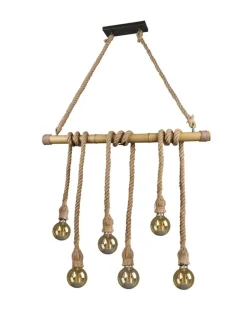 riippuvalaisin Wilma 6xE27 bambu/sisal><noscript><img width=