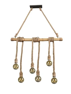 riippuvalaisin Wilma 6xE27 bambu/sisal><noscript><img width=