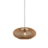 riippuvalaisin Hedda E27 mattamusta/sisal>Trio Lighting Outlet