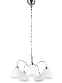Trio Lighting Sisustusvalaisimet|riippuvalaisin Dobby 5-os E27 harjattu teräs/a