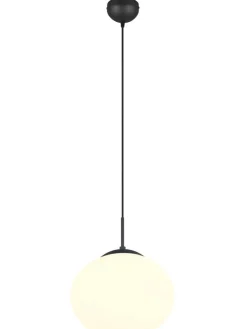 Trio Lighting Sisustusvalaisimet|riippuvalaisin Fomento 30 cm E27 mattamusta/va