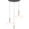Trio Lighting Sisustusvalaisimet|riippuvalaisin Celeste LED 3-os kahvinruskea