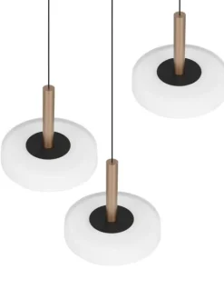 Trio Lighting Sisustusvalaisimet|riippuvalaisin Celeste LED 3-os kahvinruskea
