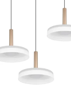 Trio Lighting Sisustusvalaisimet|riippuvalaisin Celeste LED 3-os kahvinruskea