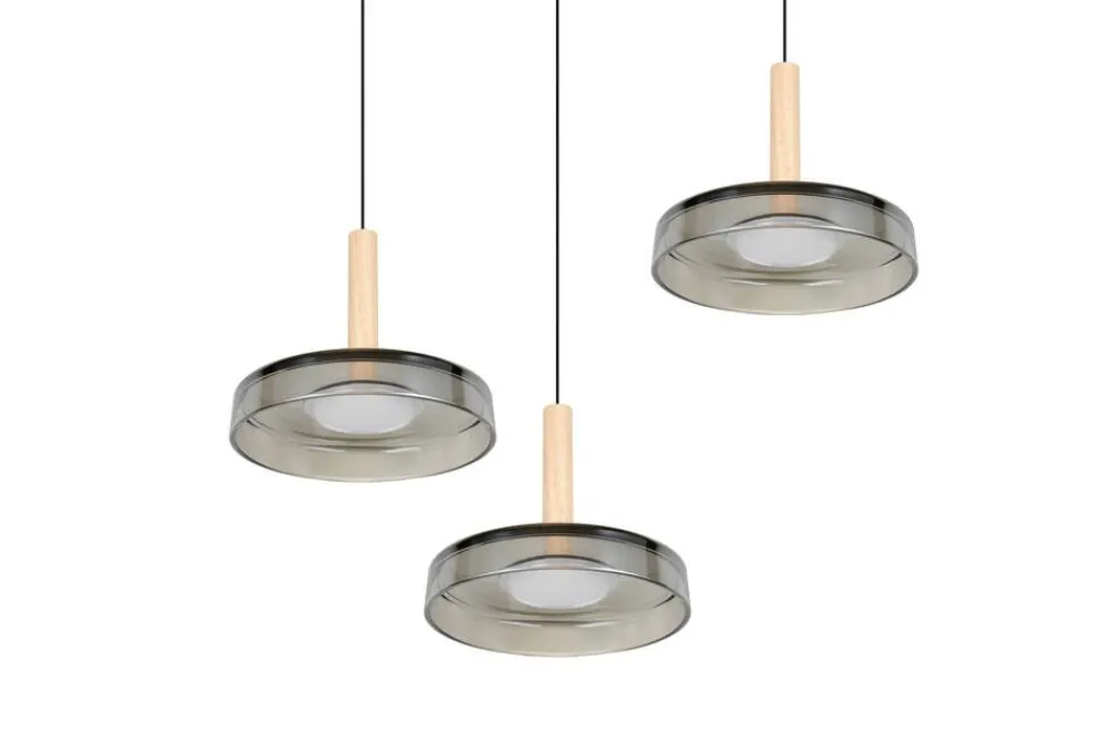 Trio Lighting Sisustusvalaisimet|riippuvalaisin Celeste LED 3-os mattamusta/kro