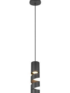 Trio Lighting Sisustusvalaisimet|riippuvalaisin Stream 1-os GU10 mattamusta