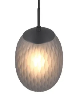 riippuvalaisin Facette 1-os E27 mattamusta/sav>Trio Lighting Discount
