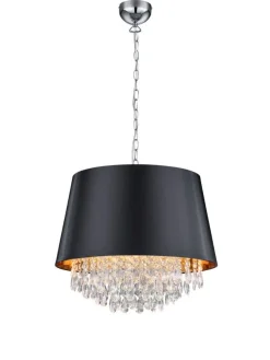 Trio Lighting Sisustusvalaisimet|riippuvalaisin Loreley 3xE14 musta/kulta
