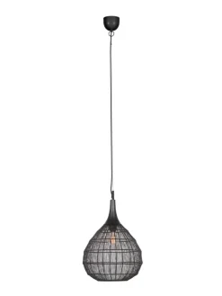 Trio Lighting Sisustusvalaisimet|riippuvalaisin Soraya 42 cm E27 mattamusta