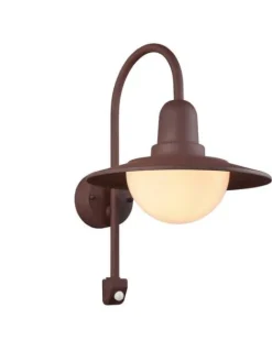 seinävalaisin Norman E27 rustiikki liiketunnis>Trio Lighting Clearance