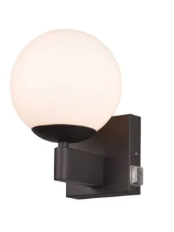 Trio Lighting Sisustusvalaisimet|seinävalaisin Kula H2O 1-os E14 mattamusta