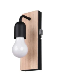 Trio Lighting Sisustusvalaisimet|seinävalaisin Arturo H2O 1-os E27 puu/mattamus