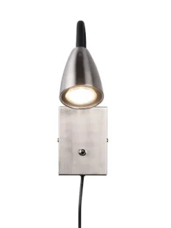 Trio Lighting Sisustusvalaisimet|seinävalaisin Wanda GU10 harjattu teräs
