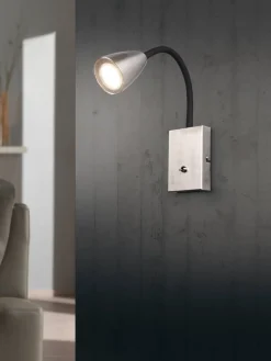 Trio Lighting Sisustusvalaisimet|seinävalaisin Wanda GU10 harjattu teräs