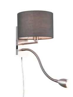 Trio Lighting Sisustusvalaisimet|seinävalaisin Hotel lukuvalolla E14 + LED harm