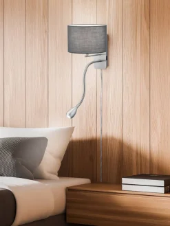Trio Lighting Sisustusvalaisimet|seinävalaisin Hotel lukuvalolla E14 + LED harm
