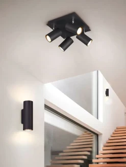 Trio Lighting Sisustusvalaisimet|seinävalaisin Marley 2xGU10 mattamusta