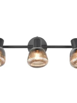Trio Lighting Sisustusvalaisimet|spottivalaisin Tarifa 3-os E14 mattamusta/krom
