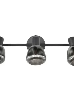 Trio Lighting Sisustusvalaisimet|spottivalaisin Tarifa 3-os E14 mattamusta/krom