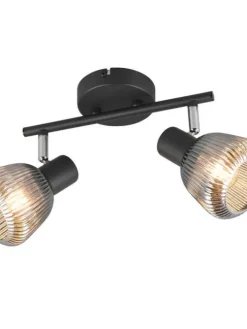 spottivalaisin Tarifa 2-os E14 mattamusta/krom>Trio Lighting Sale