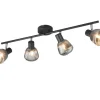 Trio Lighting Sisustusvalaisimet|spottivalaisin Tarifa 4-os E14 mattamusta/krom