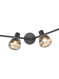 Trio Lighting Sisustusvalaisimet|spottivalaisin Tarifa 4-os E14 mattamusta/krom