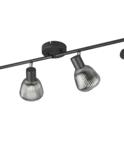 Trio Lighting Sisustusvalaisimet|spottivalaisin Tarifa 4-os E14 mattamusta/krom