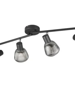 Trio Lighting Sisustusvalaisimet|spottivalaisin Tarifa 4-os E14 mattamusta/krom