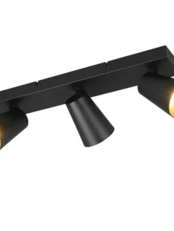 spottivalaisin Sharp 3-os GU10 mattamusta/kult>Trio Lighting Outlet
