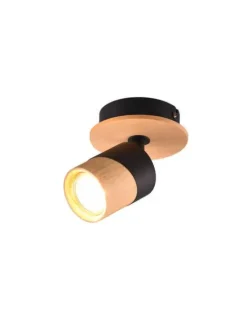 spottivalaisin Aruni 1-os GU10 puu/mattamusta>Trio Lighting Sale