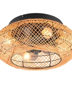 Trio Lighting Sisustusvalaisimet|tuuletinkattovalaisin Lillesand 4xE27 mattamus