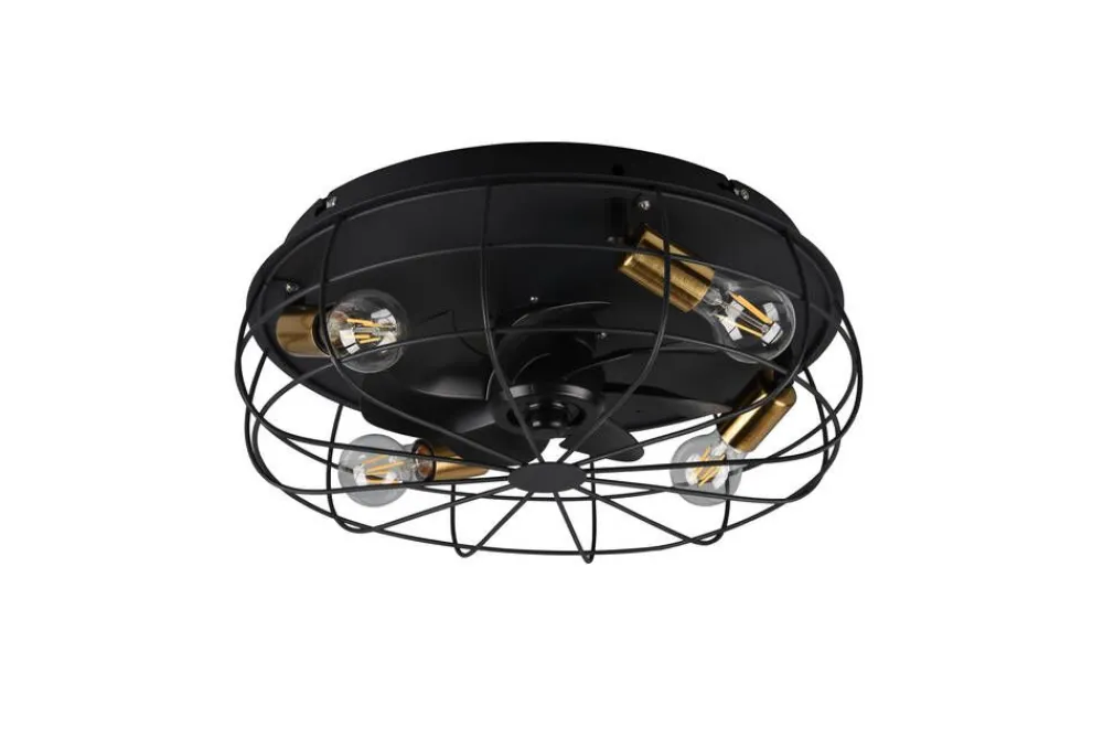 Trio Lighting Sisustusvalaisimet|tuuletinkattovalaisin Trondheim 4xE27 mattamus
