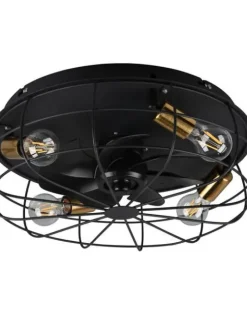 Trio Lighting Sisustusvalaisimet|tuuletinkattovalaisin Trondheim 4xE27 mattamus