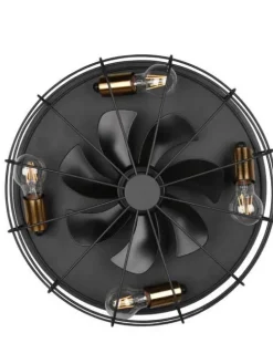 Trio Lighting Sisustusvalaisimet|tuuletinkattovalaisin Trondheim 4xE27 mattamus