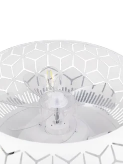 Trio Lighting Sisustusvalaisimet|tuuletinkattovalaisin Bidar 3xE27 mattavalkoin