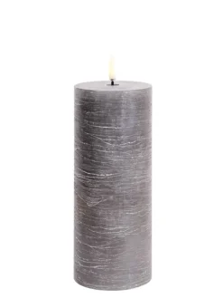 LED pöytäkynttilä 7,8x20 cm harmaa rustiikki>Uyuni Sale