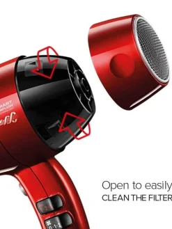 Valera Hiustenhoito|hiustenkuivaaja Swiss Silent Jet 8500 Ionic punainen