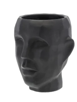 Vern ruukku 22,5 cm sementti musta>Villa Collection Best