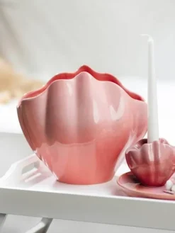 Villeroy&Boch Lyhdyt Ja Kynttilänjalat|Like Perlemor Kynttiläjalka 11x8x9,5cm Coral Home