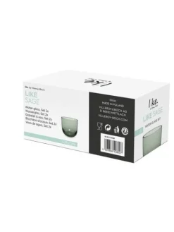 Villeroy&Boch Astiat|Like Vesilasisetti 9x8 cm 0,28l Sage 2-os.