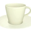 Villeroy&Boch Astiat|Manufacture Rock kahvikuppi ja alunen valkoinen