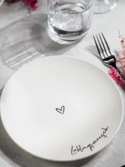 Statement lautanen Ø21 cm Lieblingsmensch>Villeroy&Boch Outlet