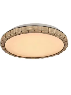 Virvatuli Sisustusvalaisimet|plafondi Rosa 1 LED 30 cm rottinki