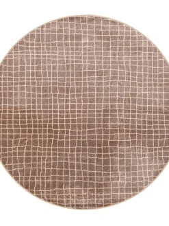 Aari 14 ruskea, kantti 5938, Ø 200 cm>VM-Carpet Sale