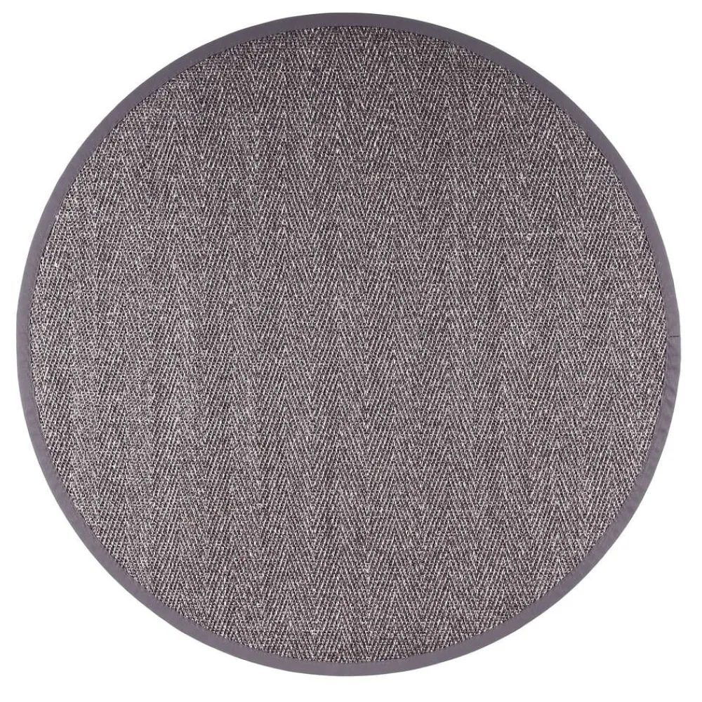 Barrakuda 9371 antrasiitti, Ø 200 cm, kantti 38>VM-Carpet Sale
